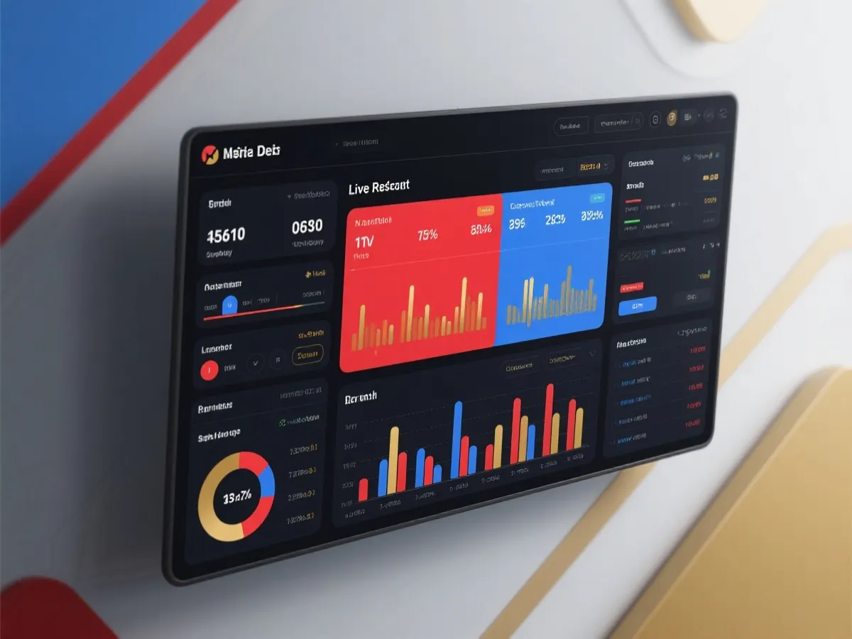 Real-time data dashboard illustration